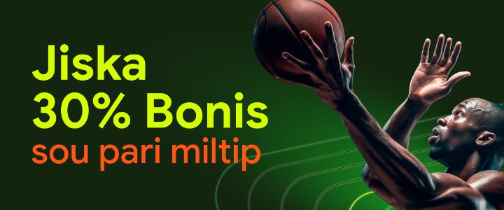 Jiska 30% bonis sou pari miltip